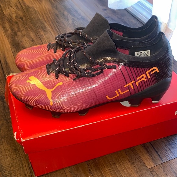 Puma Ultra purple and Black Soccer Cleats main image 7
